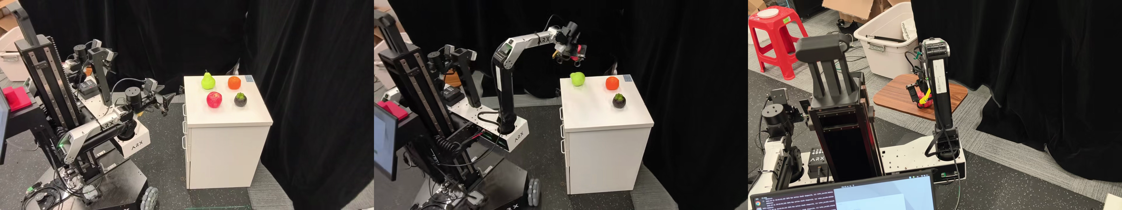 Real-world sequence for picking fruit