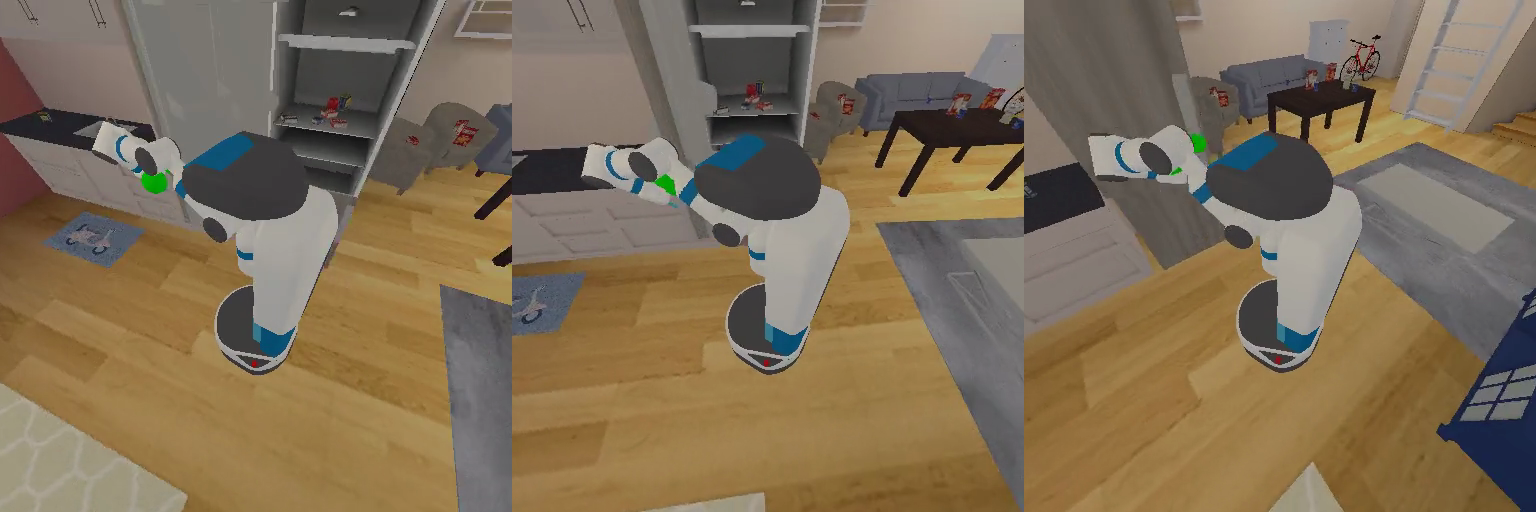 Simulation sequence for closing a refrigerator